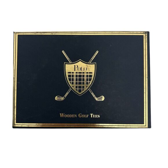 Polo Ralph Lauren Golf Tees Box of 24 Wooden Multicolored Logo Vintage Rainbow - Picture 5 of 8